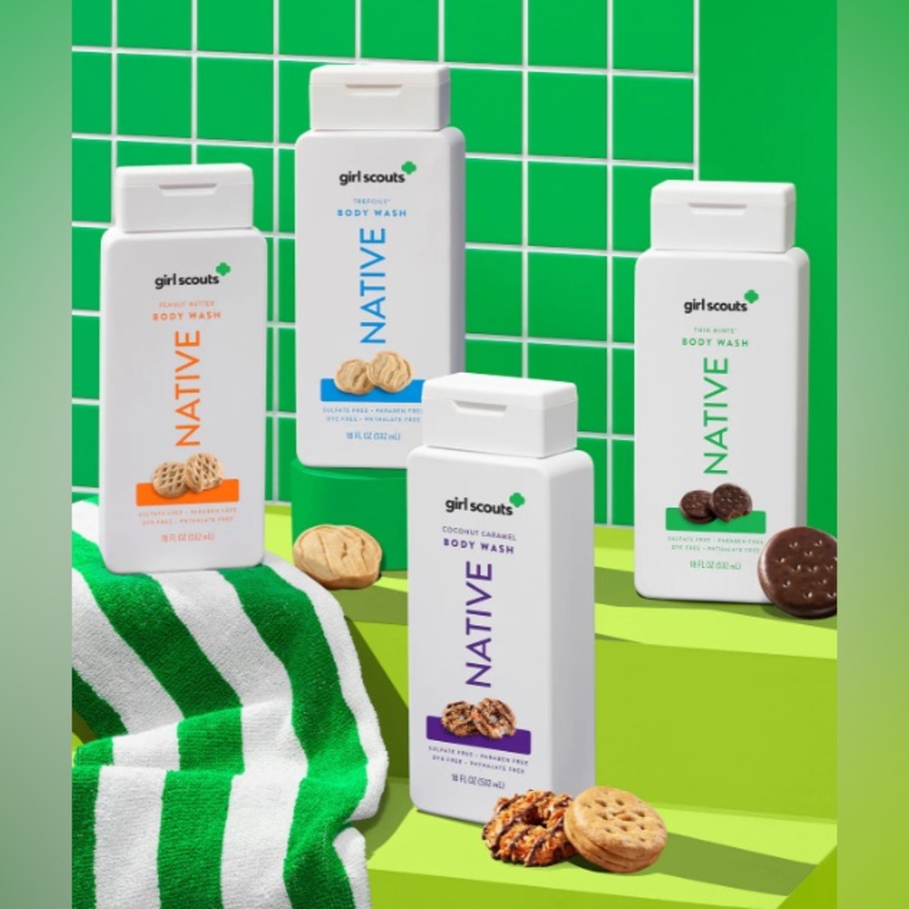 Native Limited Edition Girl Scouts Cookies Body Wash All 4